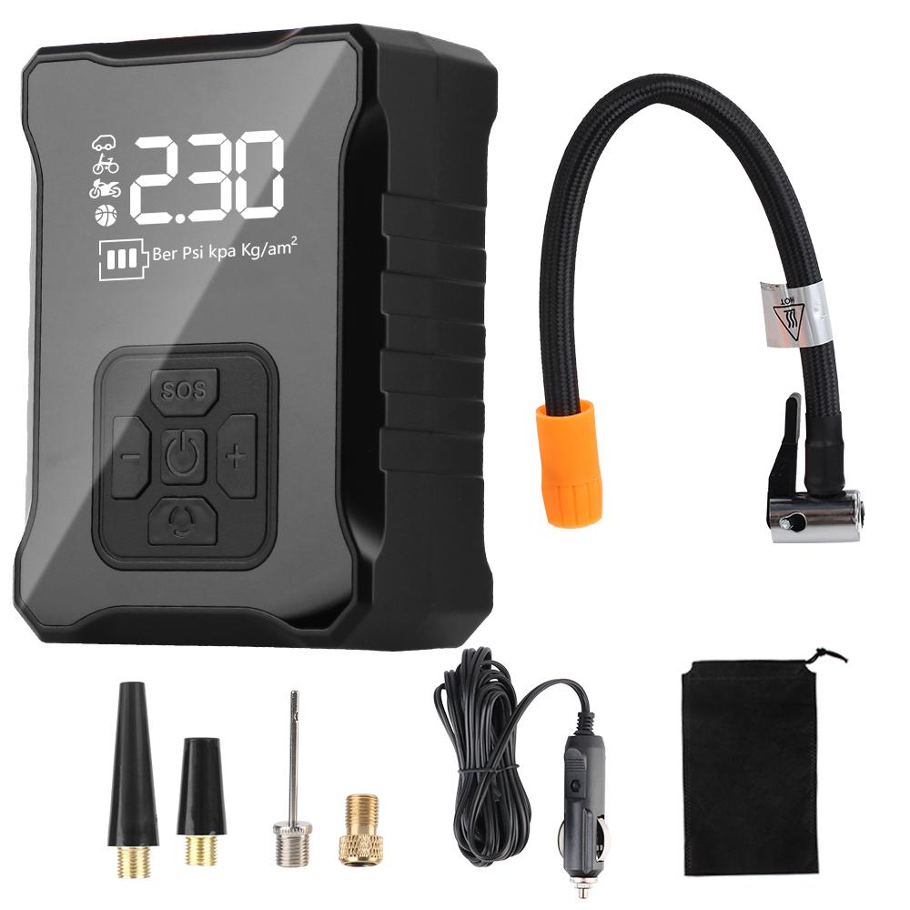 

Воздушный насос для накачивания шин, светодиодный SOS-светильник 1 шт. для мотоцикла, лодки, авто, шарики для шин, цифровой дисплей, насос для накачивания, монтируемый в автомобиль, проводной/беспроводной, портативный Wired digital