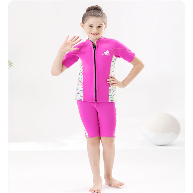 SAKINNO Children s Two-Piece Sun Protection Wetsuit M
