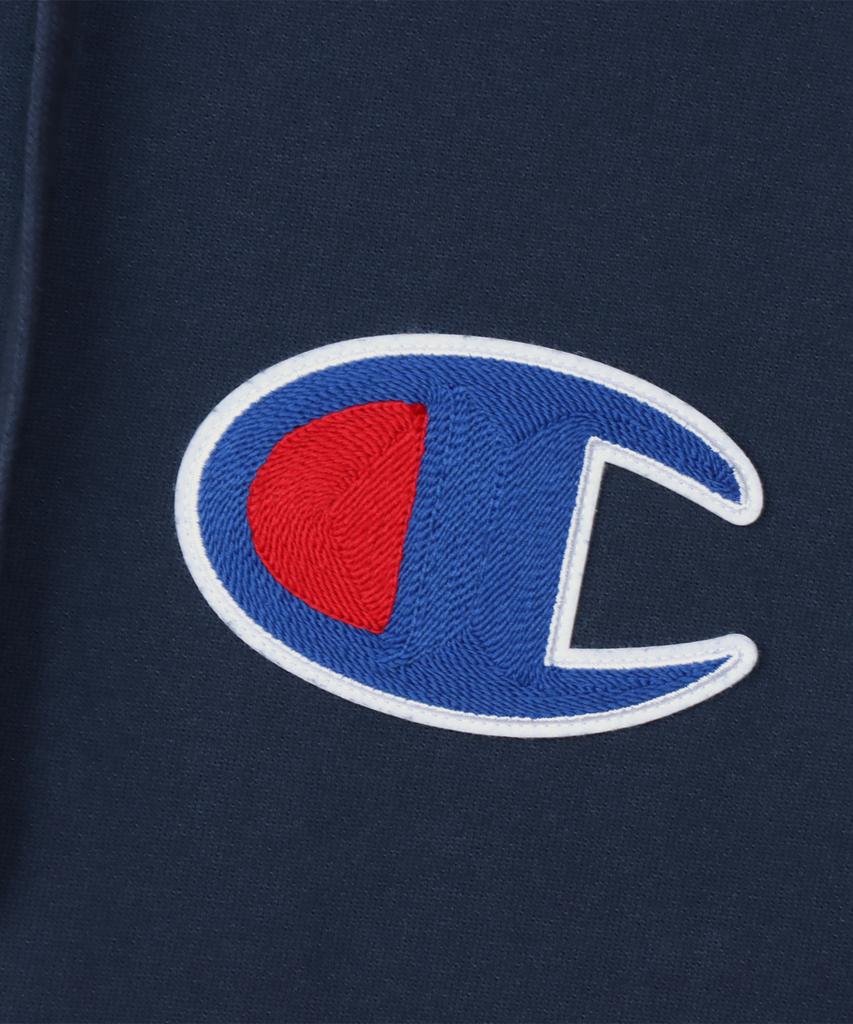 Big C Logo Oversized Jog Tag Hoodie Navy