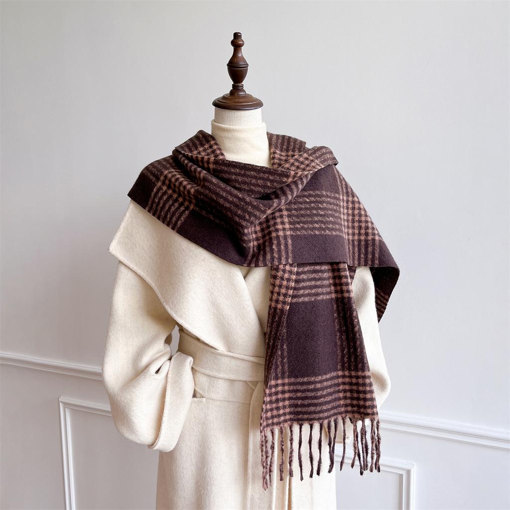 New Winter Shawl Scarves Wrap  Design Cashmere Scarf Women Warm Fashion Pashmina Femal Poncho Neckerchief Echarpe Bandana