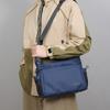 Solid Color Crossbody Bag Men's Large Capacity Shoulder Bag Commuter Briefcase