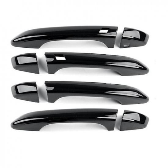 Gloss Black Car Exterior Door Handle Cover Trims For Kia Stinger 2018- 4pcs