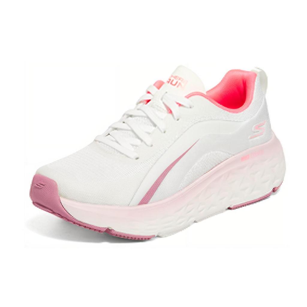 Skechers Go Run Bequeme Low-Top Laufschuhe Damen Sneaker Weiß Koralle 129121-WCRL