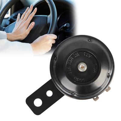 Motorcycle Electric Horn Kit 12V Horn 1.5A 105db Waterproof Round Loud Horn Speakers Universal Signal for Motorcycle for Scooter Moped Dirt Bike ATV