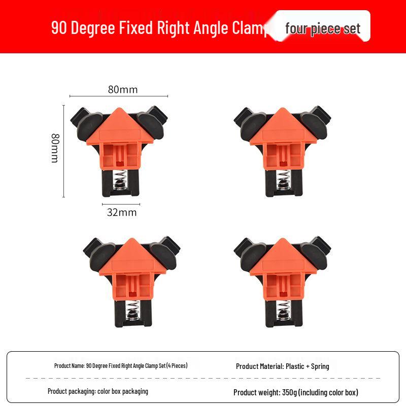 90° Right Angle Clamp - Glass, Steel, Woodworking Quick-Weld Tool