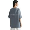 Calvin Klein Alphabet Logo Crew Neck Short Sleeve T-Shirt SS23 Unisex Tops Grey Blue J400280-PN6