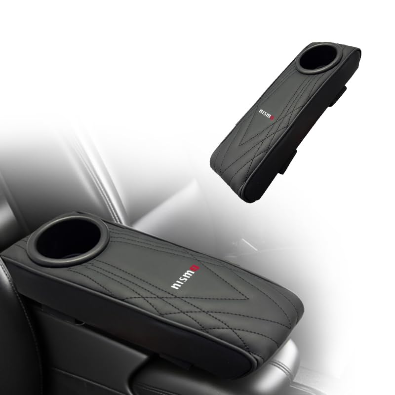 GRQ Ultra Slim Car Armrest for NISMO - NISMO Compatible Console Box - 11cm Wide - Suitable for Small Cars - Ultra-Narrow Spaces - Multifunctional Armr