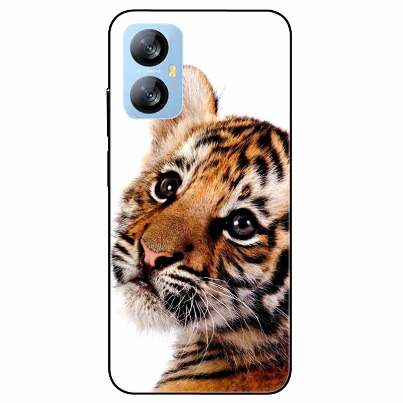 Für Blackview A52 Pro Hülle Handyhülle Stoßfeste Schwarz lackierte TPU Hülle für Blackview A52 Pro Silikon Weicher Bumper A52Pro Süß