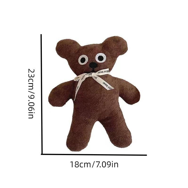 

Biscuit Bear Ribbon Tie Plush Stuffed Toy Child Kids Birthday Gifts Decor 23cm/9.06in