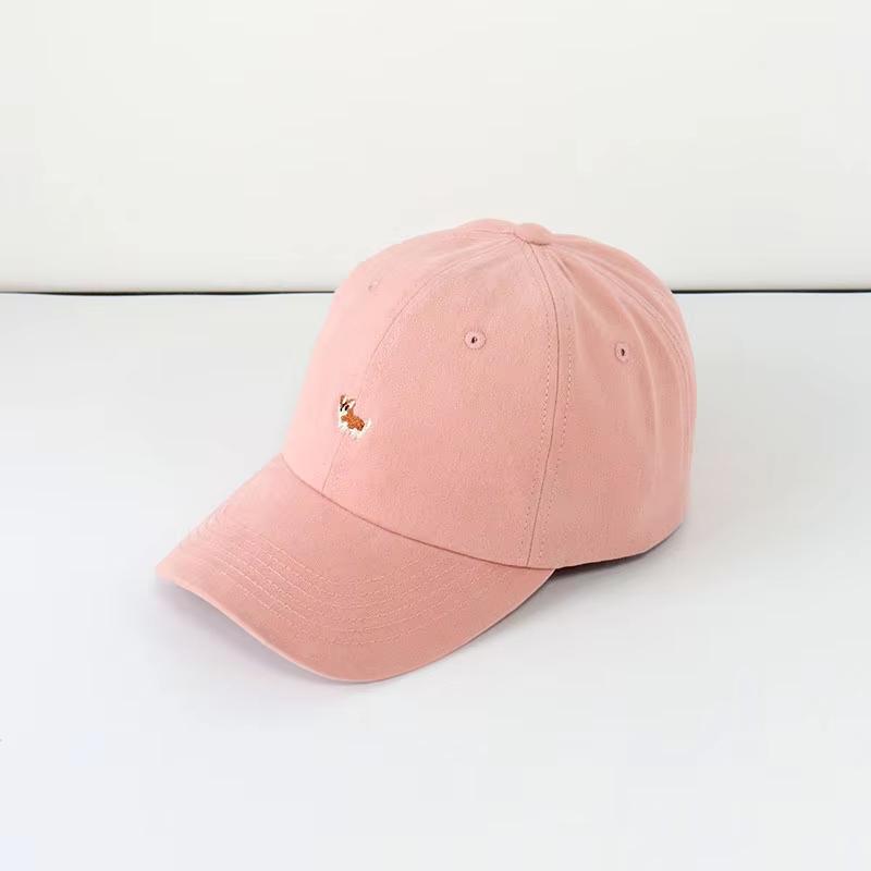 Cute Cartoon Animals Embroidery Baseball Cap For Women Soft Cotton Snabpack Solid Color Visors Hat Lovely Kawaii Sports Caps