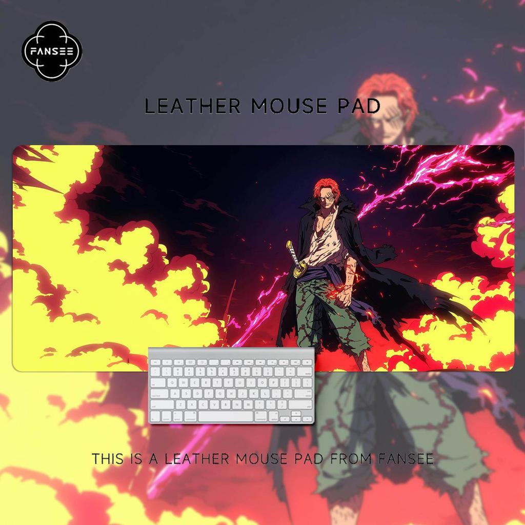 Premium Oversized Cartoon Animation Computer Desk Non-slip and Dirt-resistant Pad ONE PIECE Luffy Roronoa Zoro Leather Mouse Pad