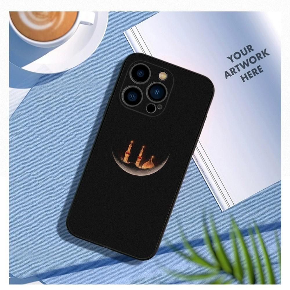 Imam Hussain Shia Ali Phone Case For iPhone15,14,13,12 Mini 11 Pro XR,X,XS,MAX 7,8 Plus Silicone Cover Soft Black