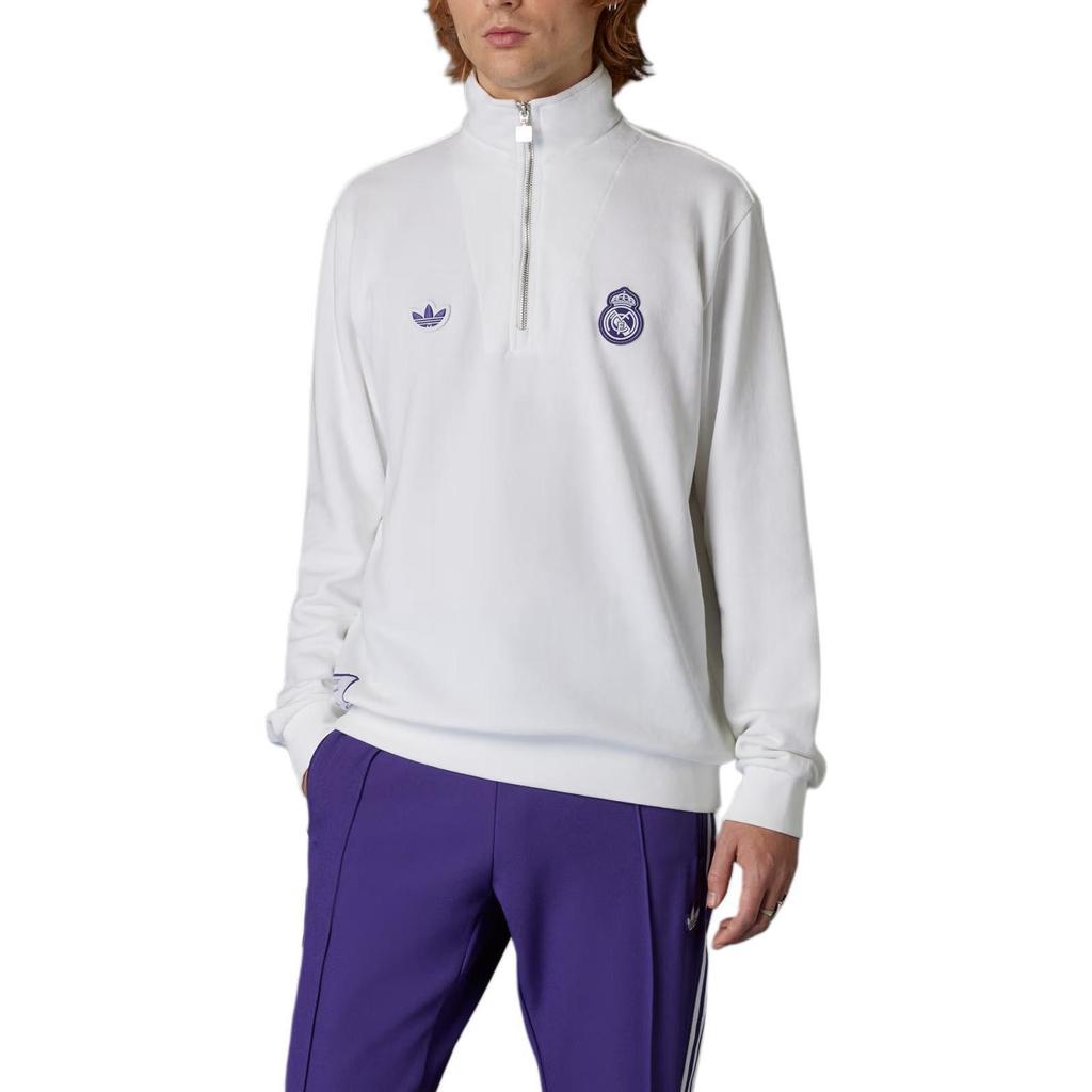 Adidas Originals Real Madrid Terrace Icons Half Zip Top JF2574