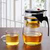 Elegant Glass Tea Pot and Cup Set with Exquisite Design and Logo