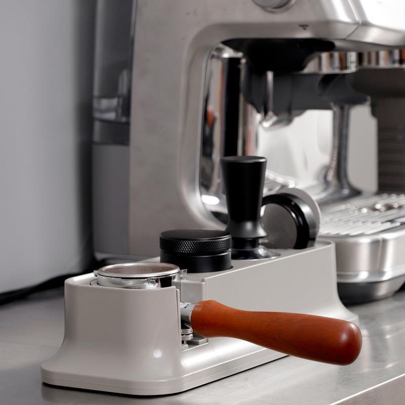 Matvarekvalitets rustfritt stål silikonpresset pulverfond kaffestamper