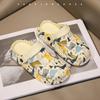 Summer New Men's and Women's Slippers Bag Head Non-slip Cute and Durable Cartoon Home Outdoor Graffiti Beach Hole Shoes