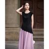 Demana Elegant Asymmetrical Top & Flowing Skirt Set