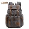AUGUR Vintage Canvas Backpack for Men – Dual-Shoulder Laptop & School Bag