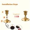 15/30pcs Metal Candle Holder Nordic Candlestick Ornaments Tabletop Decor for Christmas Valentine Day Candlelight Dinners Wedding