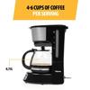 Electric Coffee Maker - TRISTAR - 4-6 Cups - Keep Warm - Automatic Shut-off - Anti-drip