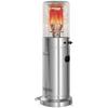 Gas Patio Heater, 13 kW Stainless Steel Portable Propane Outdoor Heater with Pulse Ignition, Tip-over Protection, Silver