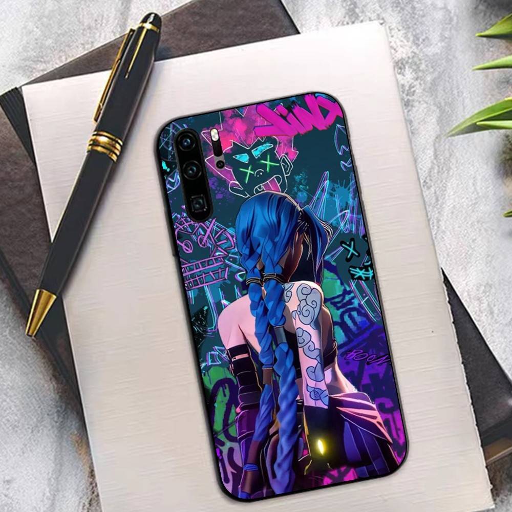 Anime A-Arcane J-JinxS Phone Case For Huawei P 8 9 10 20 30 40 50 Pro Lite Psmart Honor 10 Lite 70 Mate 20lite