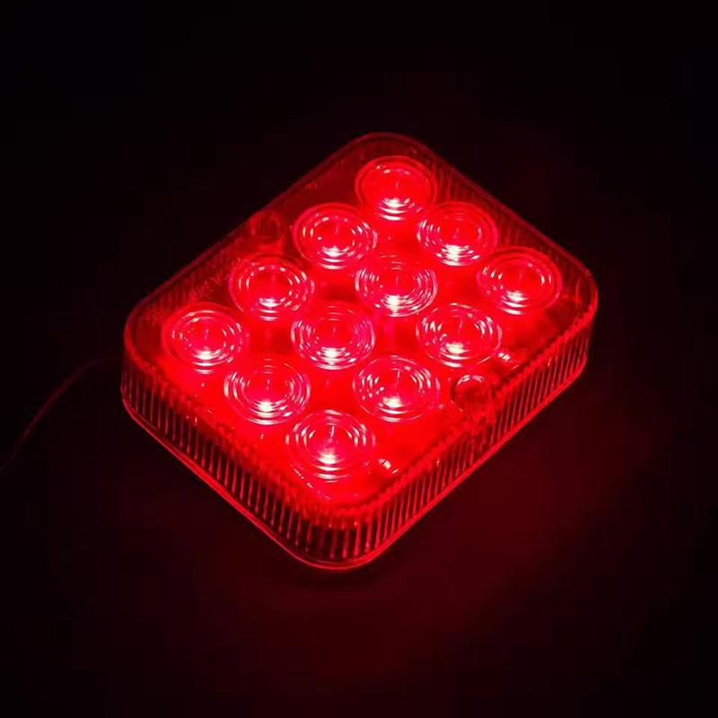 1Pc 12V 24V 12 Led Waterproof Rear Tail Fog Light Driving Lamps Safety Warning Brake Stop Truck Trailer Boat Caravan Lorry