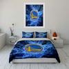 Golden State Warriors Logo Bedding Duvet Cover Set Duvet Cover Pillowcases  (1*Duvet Cover 2*Pillowcases, Without Duvet Insert)
