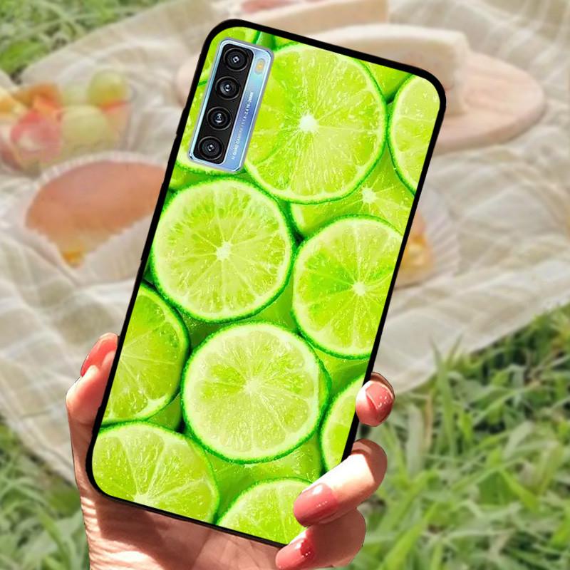 For TCL 20 5G Case Cover For TCL 20L Plus Silicone Soft Marble Black Bumper Funda Coque for TCL 20S 20LPlus TCL20 Protective