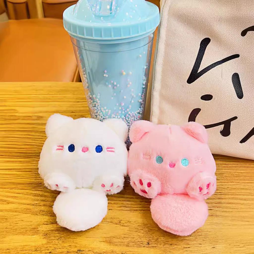 Cute Tuantuan Cat Key Chain Women's Exquisite Dolls School Bags Pendant Dolls Plush Toys and Little Picks