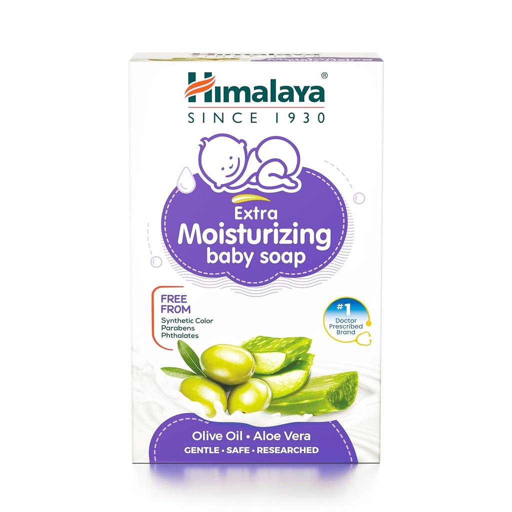 Himalaya Extra Moisturizing Baby Soap 75GM Gentle Winter Skin Care Pack