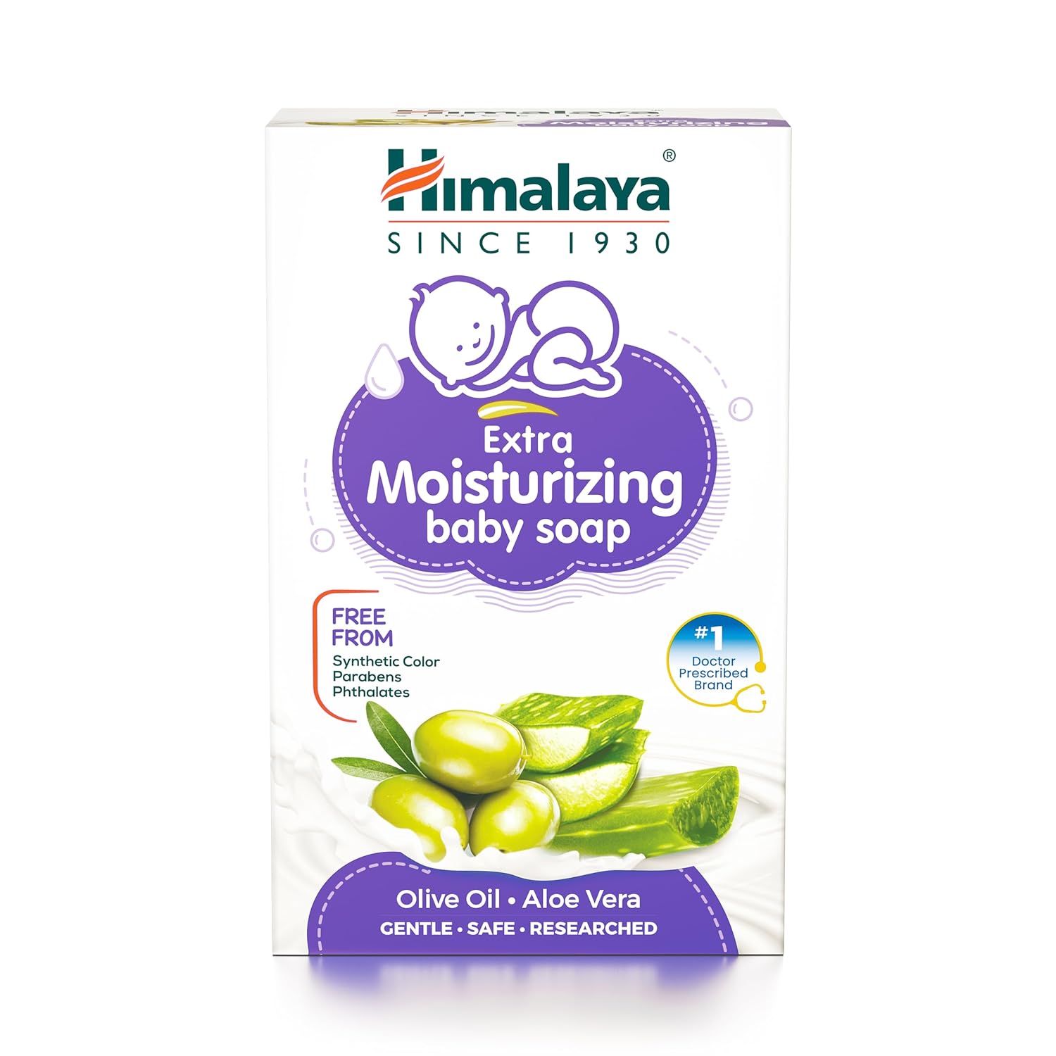 

Himalaya Extra Moisturizing Baby Soap 75GM Gentle Winter Skin Care Pack