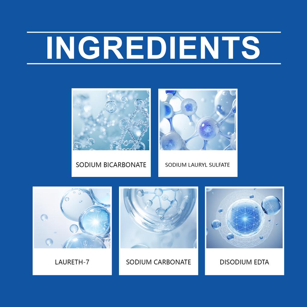 Foam Toilet Cleaner Powder for Deep Cleaning Powerful Dirt Removal Strong Foam Coverage Safe for Toilet Surfaces and Durable Formula
