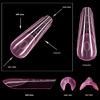 120Pcs ABS False Nail No Paper Support Required Comfortable Wearing For Quick Nail Extensions Manicure Lover