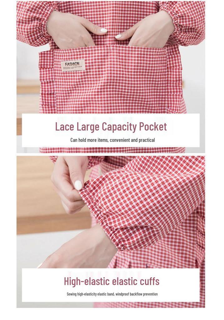 Extended Cotton Coveralls for Adults, Long-Sleeved, Stain-Resistant Apron for Work, Home, Kitchen, and Commuting