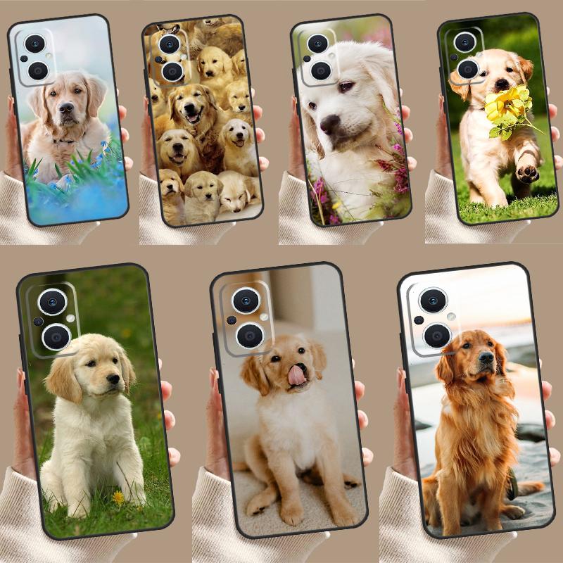 Golden Retriever Dog Case For OPPO Reno 11 11F 10 Pro 4Z 5Z 8T 5 6 7 8 Lite OPPO Find X5 X6 Pro X2 X3 Lite Cover