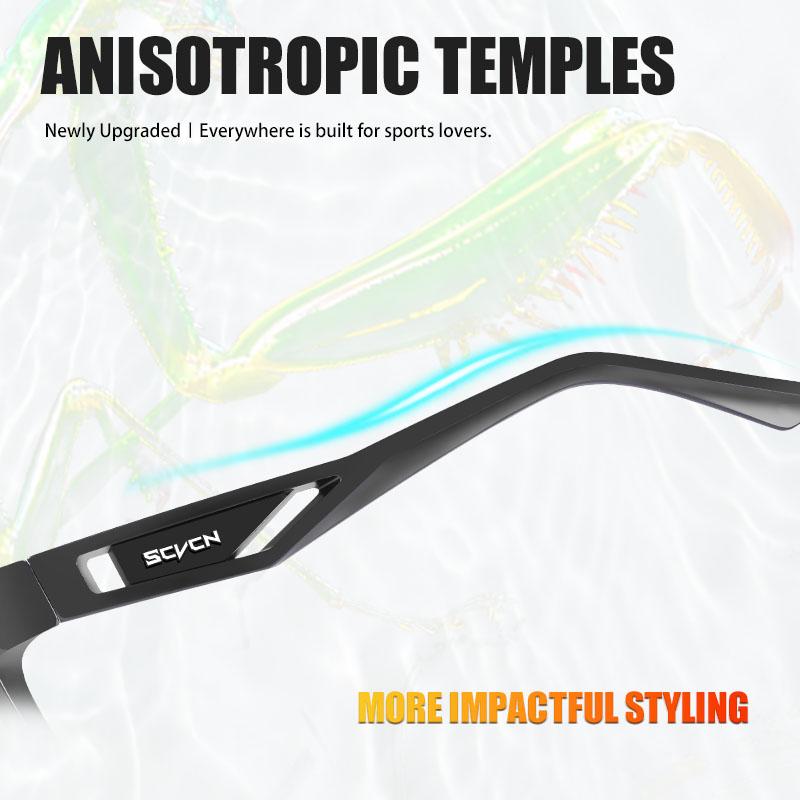 SCVCN Photochrome Radsportbrille Sportsonnenbrille für Herren MTB Fahrrad Brillen für Damen Mode Schutzbrille Schlittschuhbrille