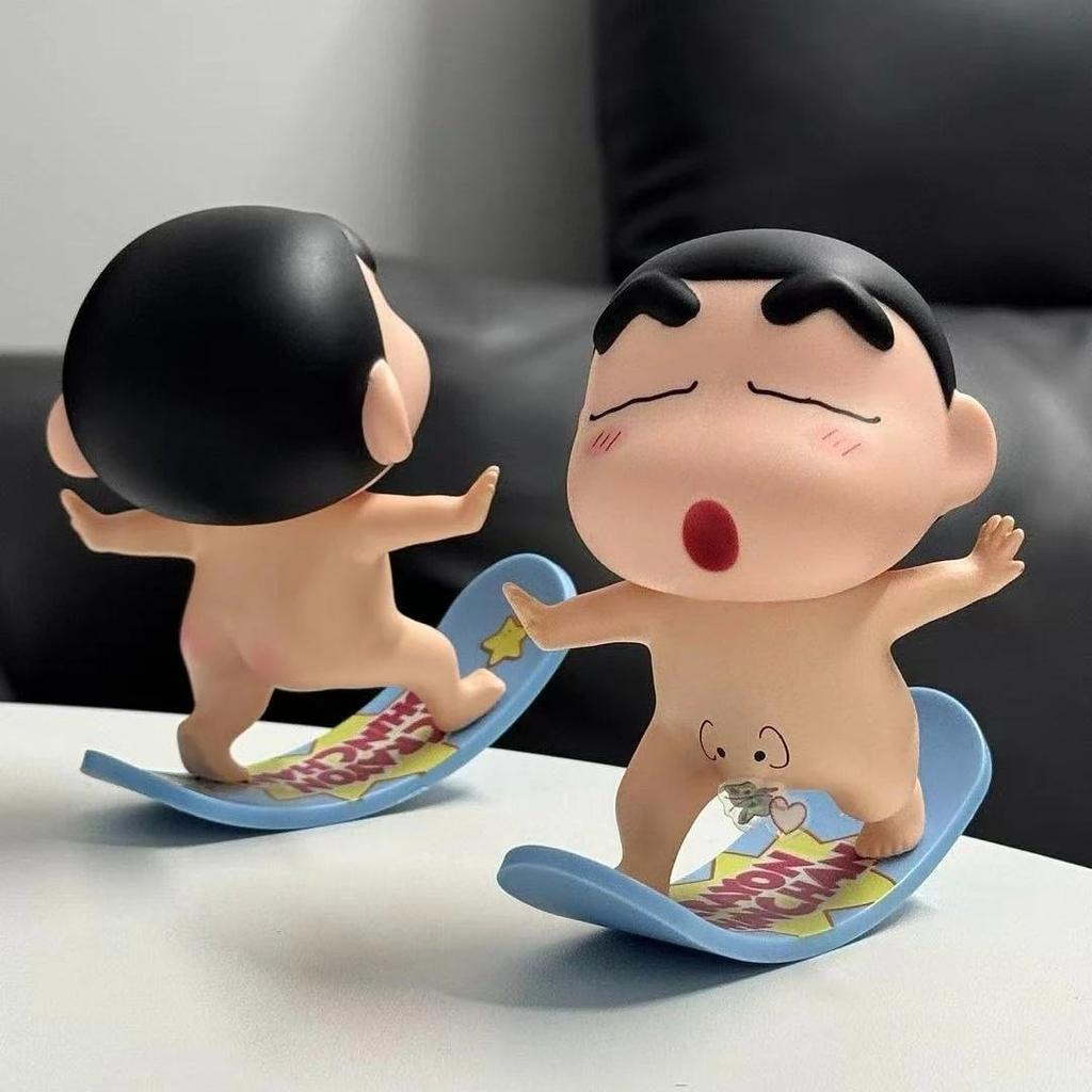 Kawaii Cute Crayon Shin Chan Anime Handmade Mini PVC Cartoon Ornament Desktop Decoration Birthday Gift