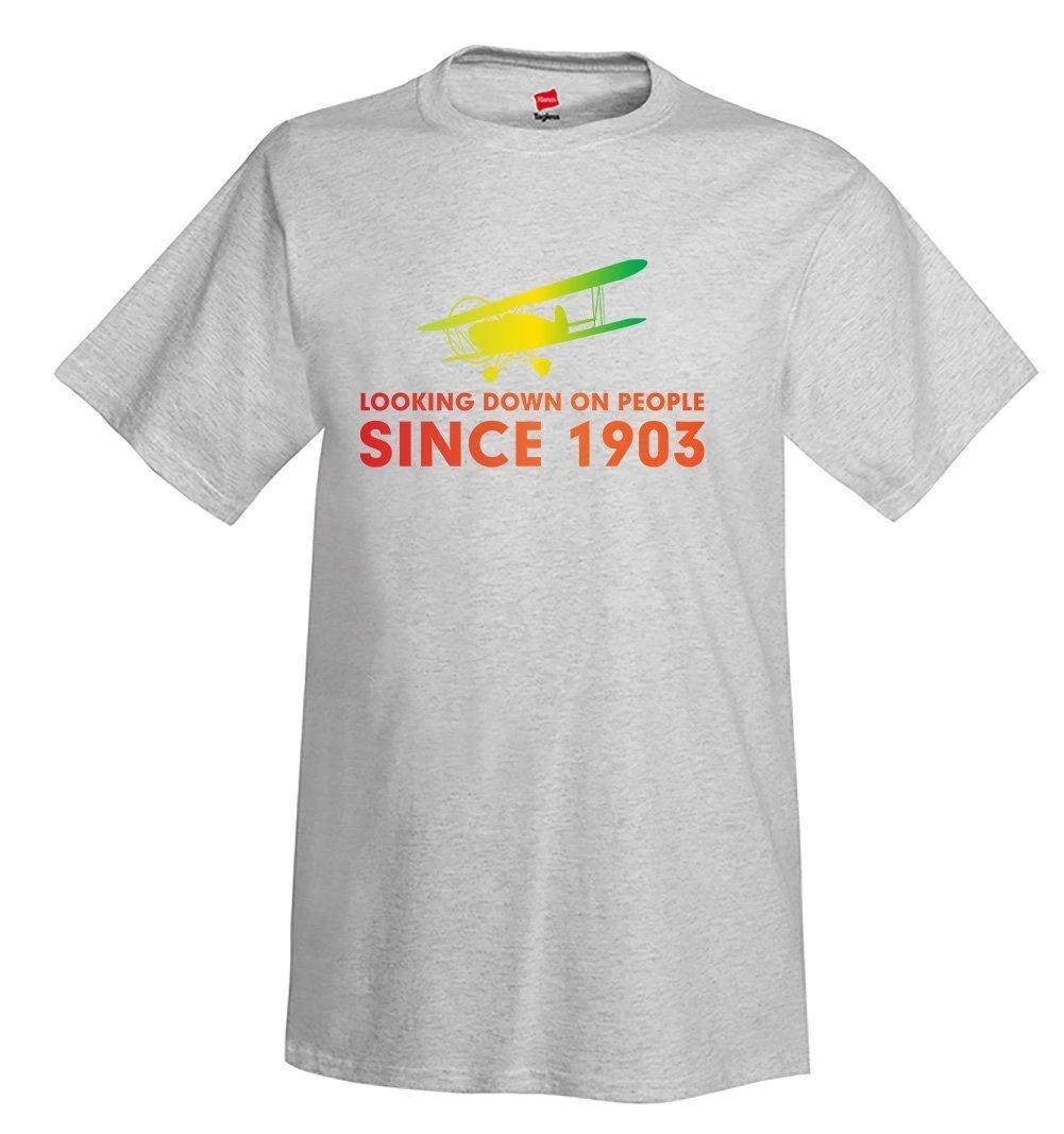 Looking Down On People Airplane Aviation T-Shirt 4XL