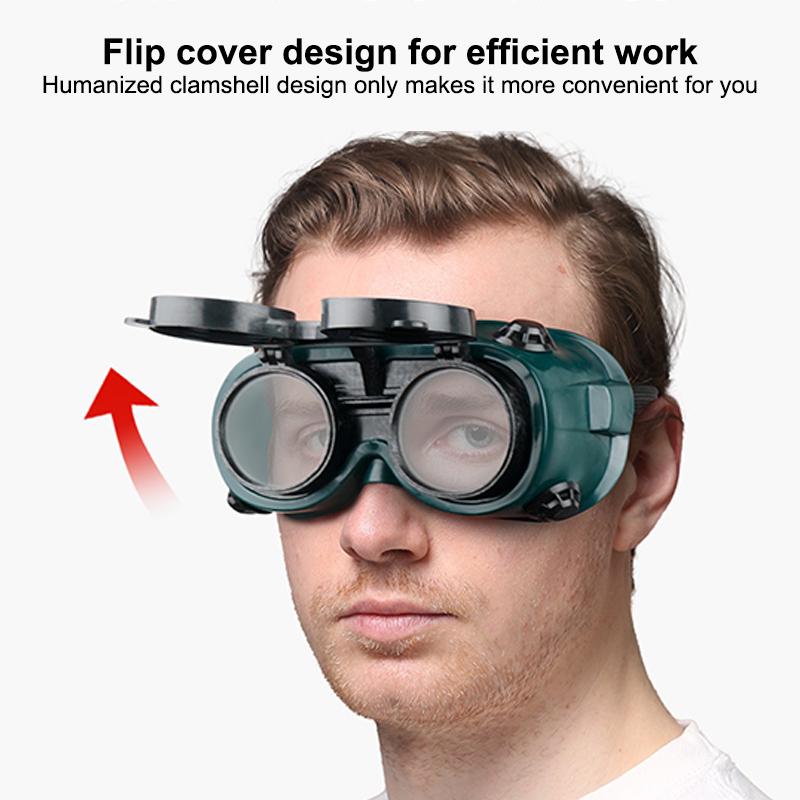 Protective Eyewear Protective Eyewear Anti-Impact Eyewear Welder'S Welding Dustproof Eyewear Goggles