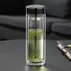 Double-Layer Glass Tea Infuser Cup