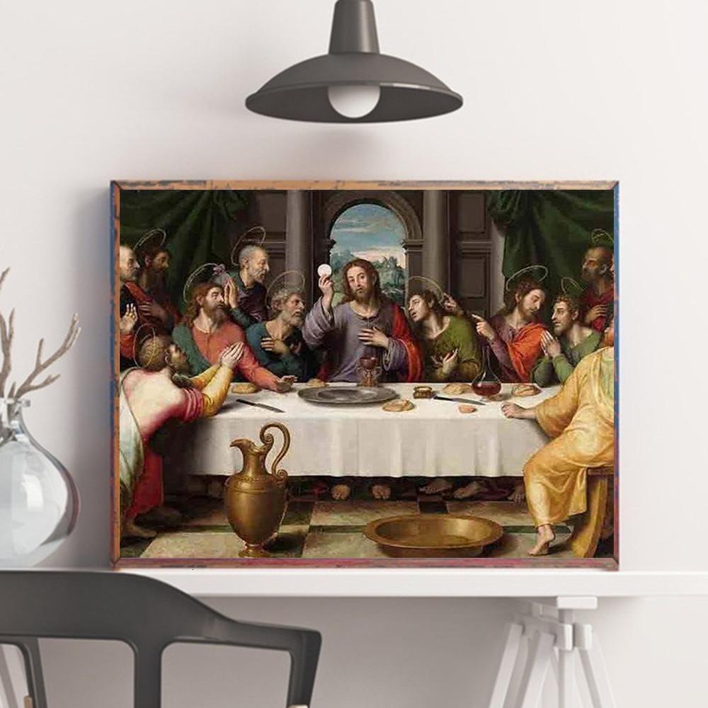 Diamond Painting The Last Dinner Portrait Religion Jesus Cross Stitch Kit Home Decoration