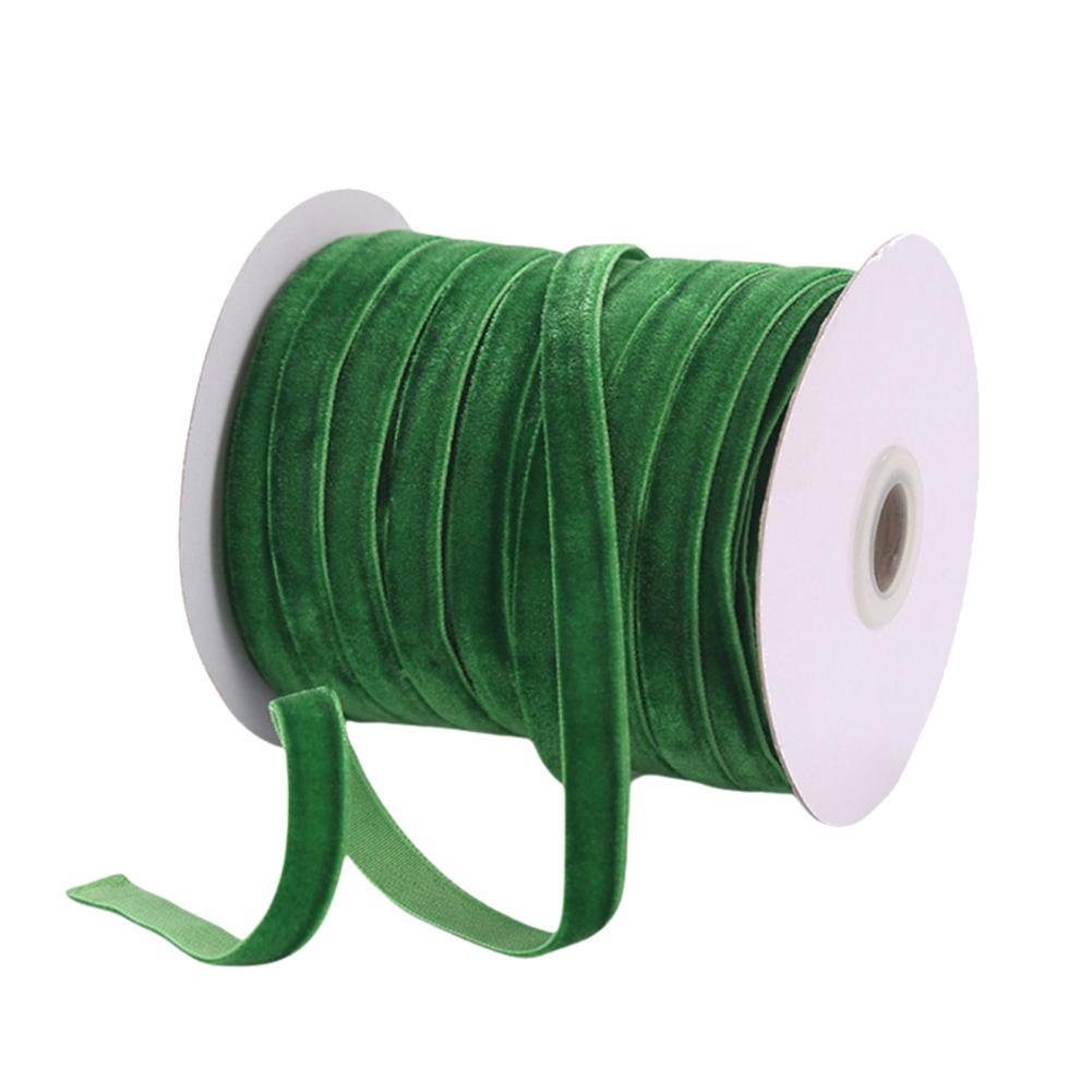 1-5PCS 50 Yards Velvet Ribbon Single Face Ribbons Vintage Velvet Ribbon Velvet Christmas Ribbon for Gift Bow Making