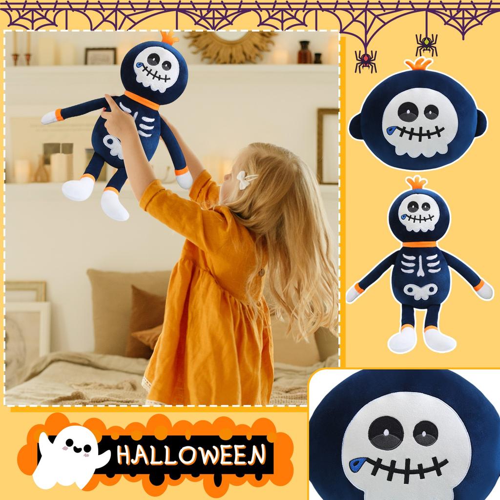 Halloween Skulls Plush Doll Skulls Pillow Toy For Boys And Girls