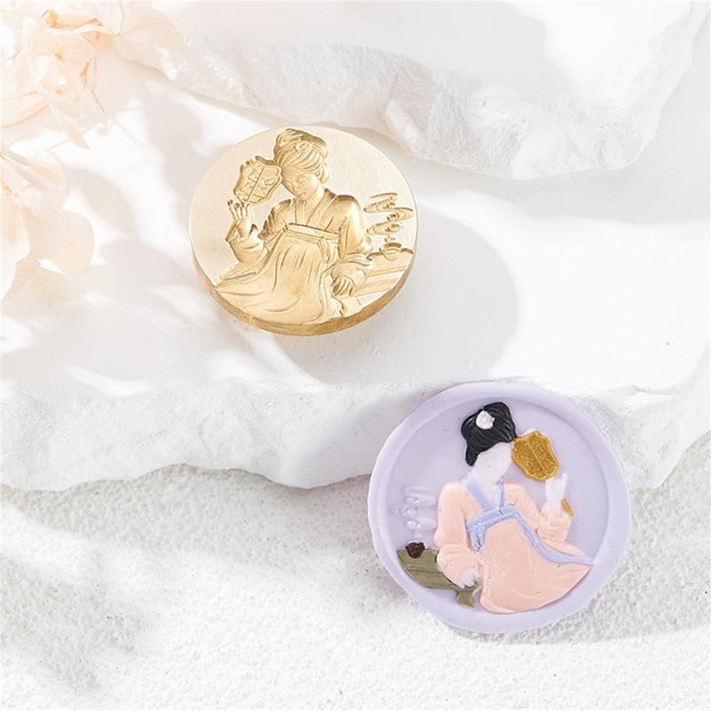 Emboss Wax Seal Stamp Head Removable Sealing Brass Stamp Head for Gifts Envelopes Invitations Greeting Cards Decorations