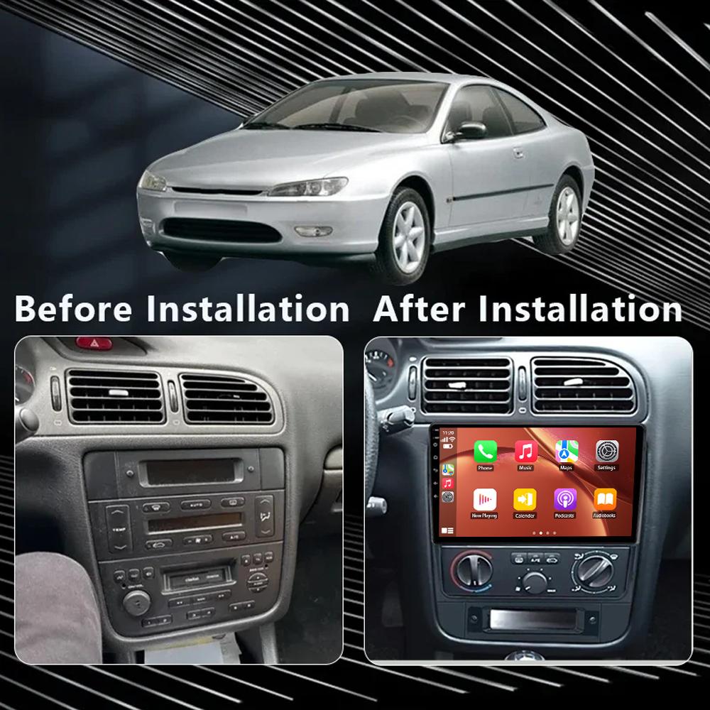 Android Car Radio For Peugeot 406 1995 - 2005 LHD Video Multimedia Bluetooth Player Navigation GPS 4G Carplay Autoradio