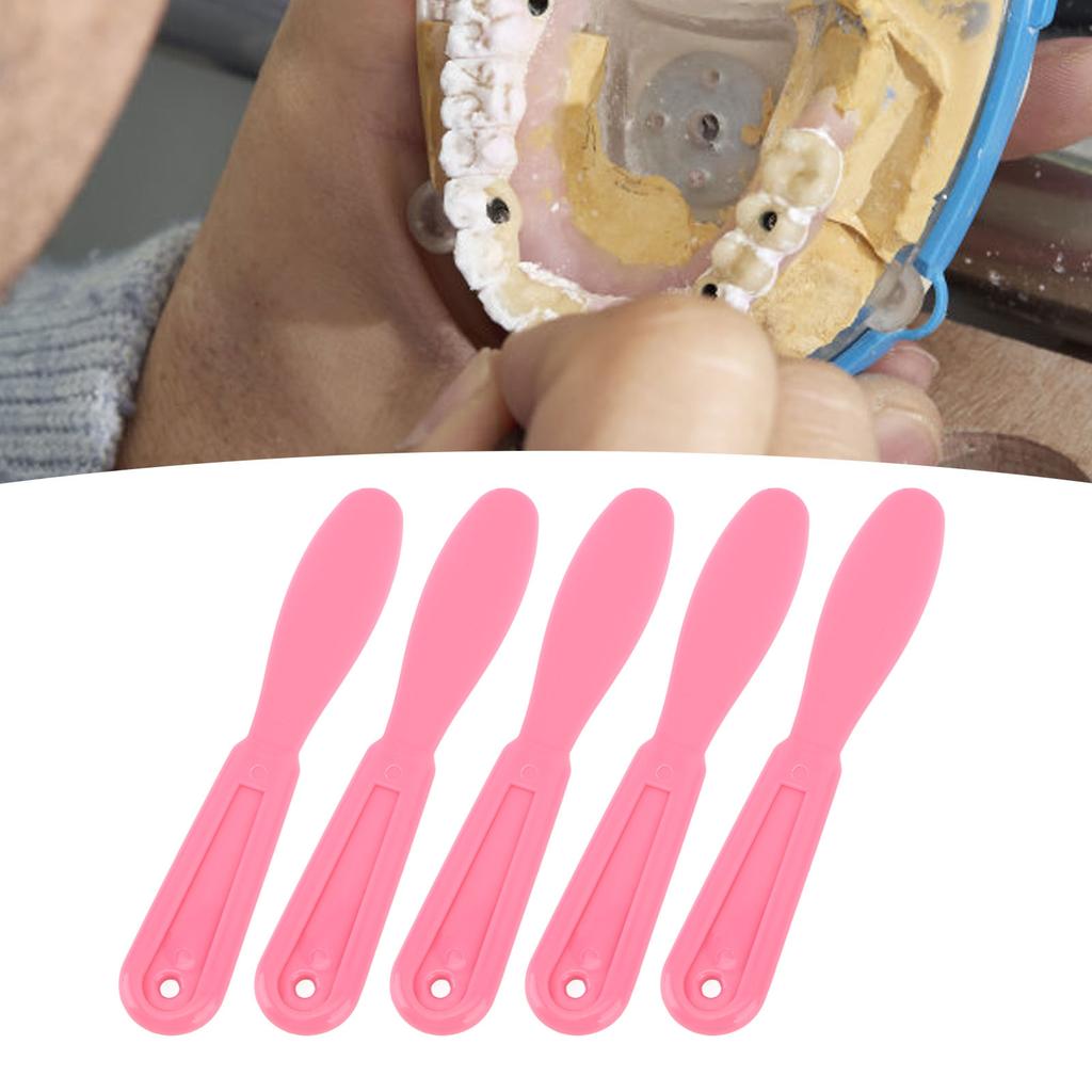 5PCS Plaster Spatula Plastic Ergonomic Design Easy to Clean Wear Resistant Mixing Stirring Spatula
