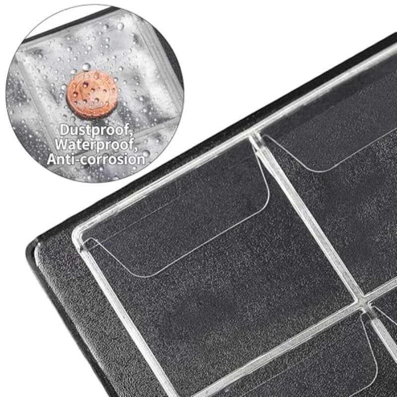60Pocket Coin Collection Album Coin Collection Bookshelf Display Organiser Coin Storage Organiser Album Money Bag for Collectors