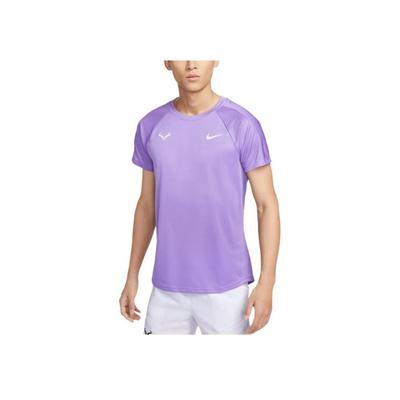 Schnelltrocknendes einfarbiges Kurzarm-T-Shirt Herren Tops Space-Purple DV2888-567
