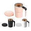 Magnetic Stirring Coffee Mug Electric Rechargeable Self Stirring Cup with LCD Thermometer for Milk Cocoa Office Kitchen Travel
